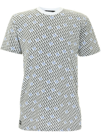 001- MAGPIE FOR LUCK PRINT T-WHITE