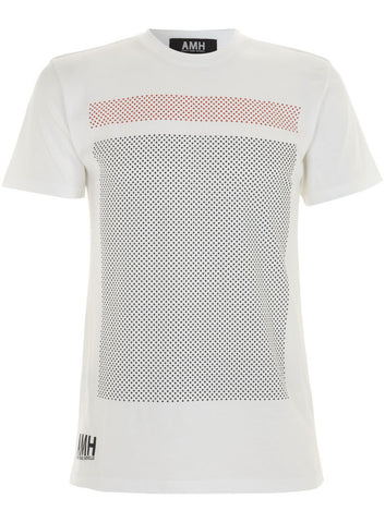 000-POLKA SQUARE T-SHIRT-WHITE